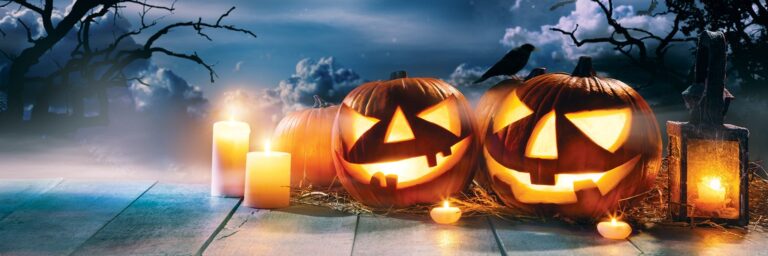 Okultystyczna kultura Halloween i znaki ostatecznego zwiedzenia
