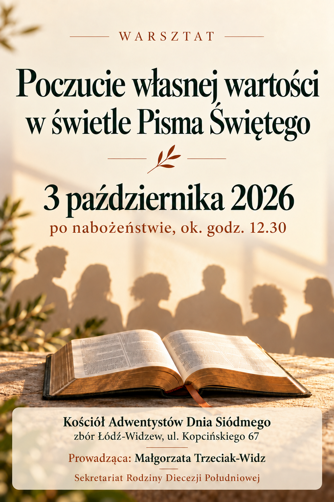 Poczucie własnej wartości w świetle Pisma Świętego – warsztaty